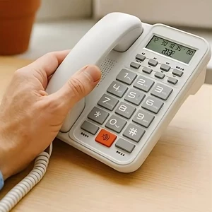 خرید تلفن ثابت سیمی رومیزی اداری دیجیتالی دنکس