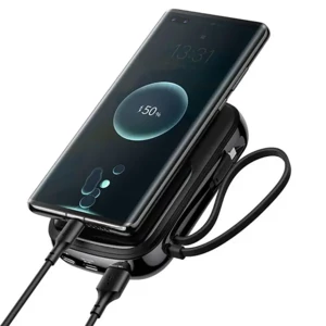 خرید پاوربانک 10000بیسوس با کابل متصل تایپ سی