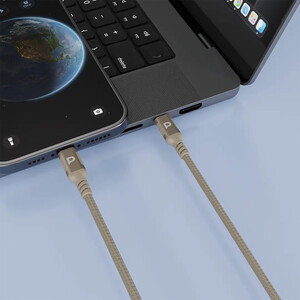 کابل شارژر و انتقال داده آیفون 60 وات پاورولوژی