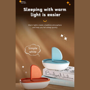 فروش چراغ خواب فانتزی شارژی طرح قایق بادبانی