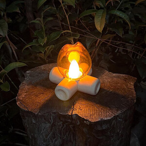 چراغ‌خواب فانتزی شارژی رومیزی QV-16 طرح شعله