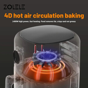 هواپز و سرخ‌کن بدون روغن زوله له ZOLELE مدل ZA004 ظرفیت 4.5 لیتری
