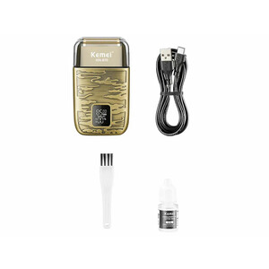 خرید ماشین اصلاح ضدآب شارژی حرفه‌ای دارای نمایشگر کیمی Kemei Mini Beard Shaver Km-870 Portable