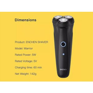 خرید ریش تراش شیائومی Xiaomi Enchen Warrior Rotary Shaver 5W