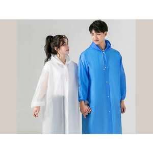 پانچو بارانی ضدآب شفاف با قابلیت استفاده مجدد Reusable EVA Rain Poncho