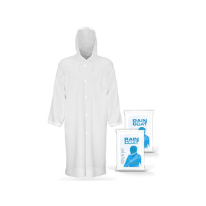 قیمت پانچو بارانی  قابل استفاده مجدد 1pc Reusable EVA Rain Ponchos, Raincoat Jacket For Adults And Teens