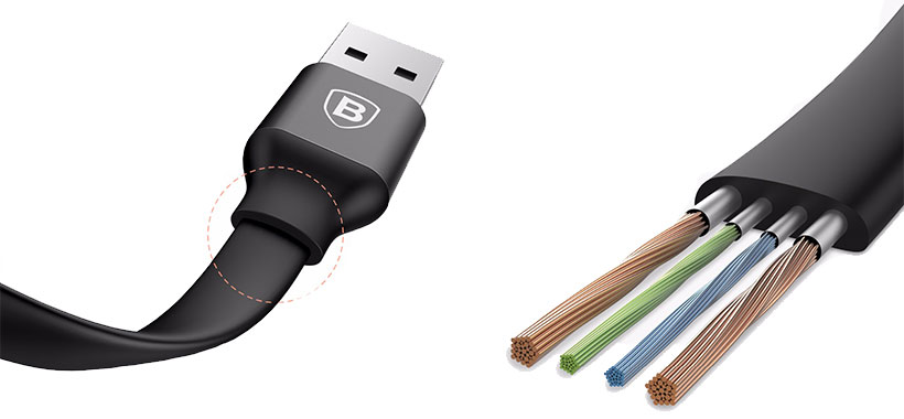 طراحی کابل شارژ بیسوس