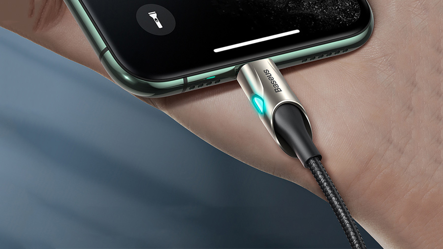 کابل شارژ و انتقال داده 1 متری تایپ سی به لایتنینگ بیسوس Baseus Fish Eye Cable 1M