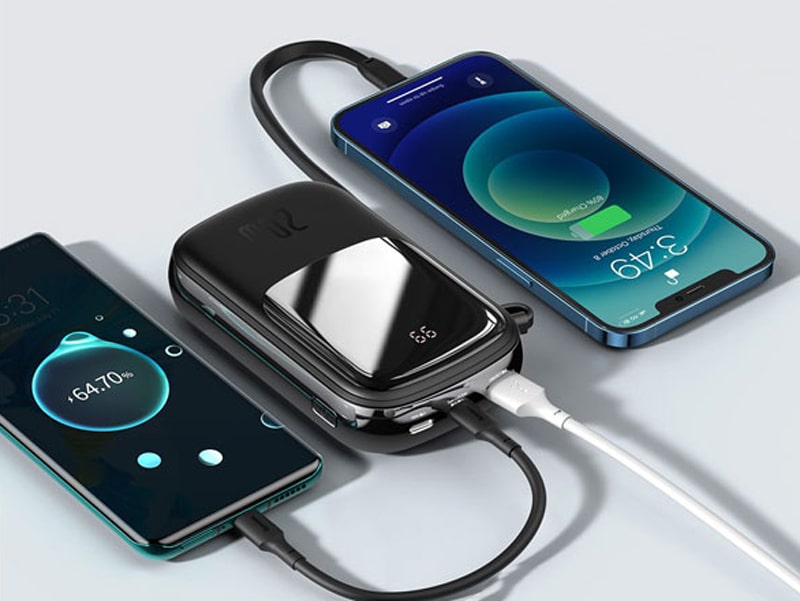 پاوربانک 20000 بیسوس با کابل متصل لایتنینگ