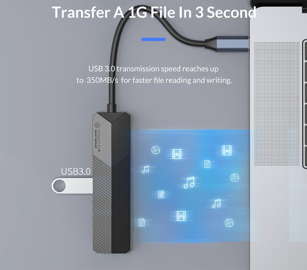 هاب آداپتور تایپ سی چند منظوره اوریکو مدل MDK-4P