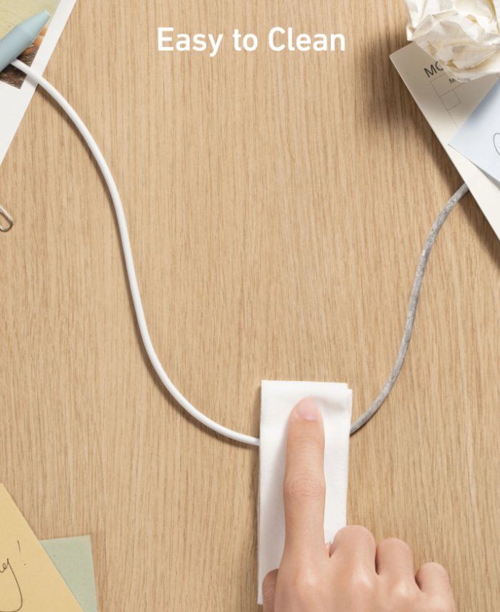 تمیز شدن آسان کابل لایتنینگ