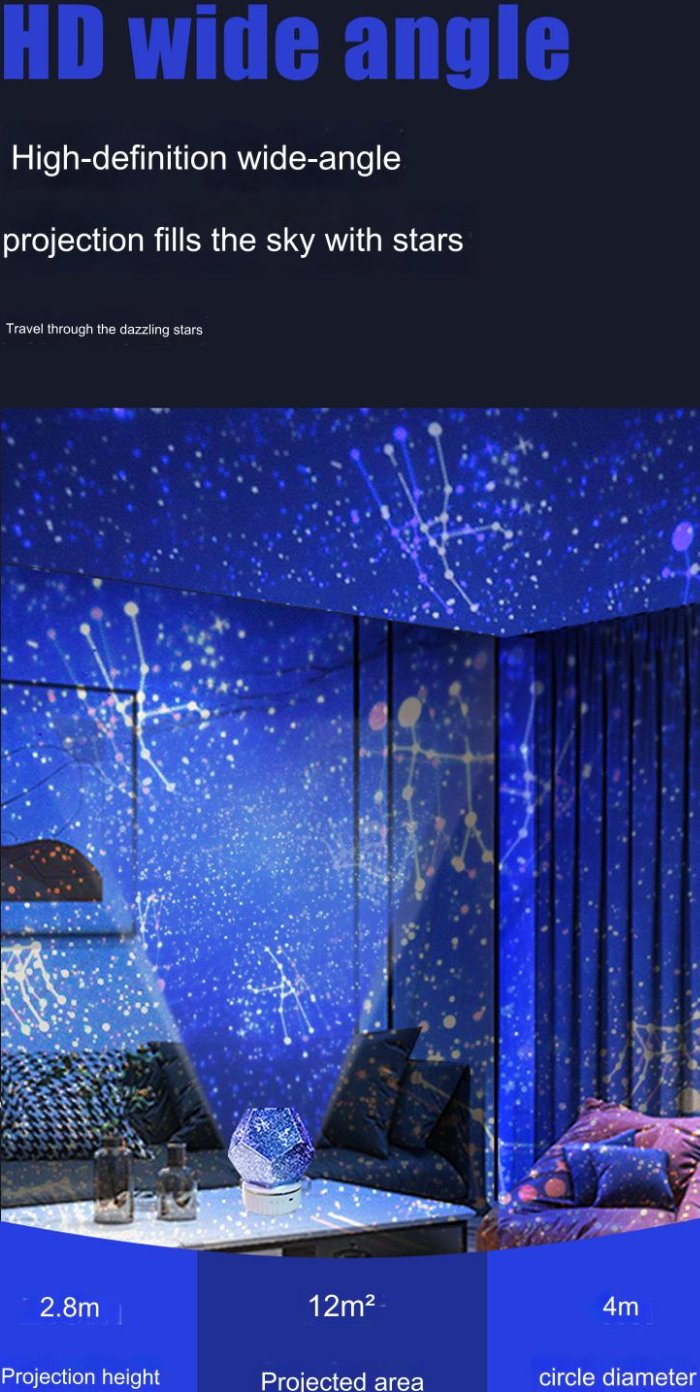 وضوح اچدی لامپ ستاره شب