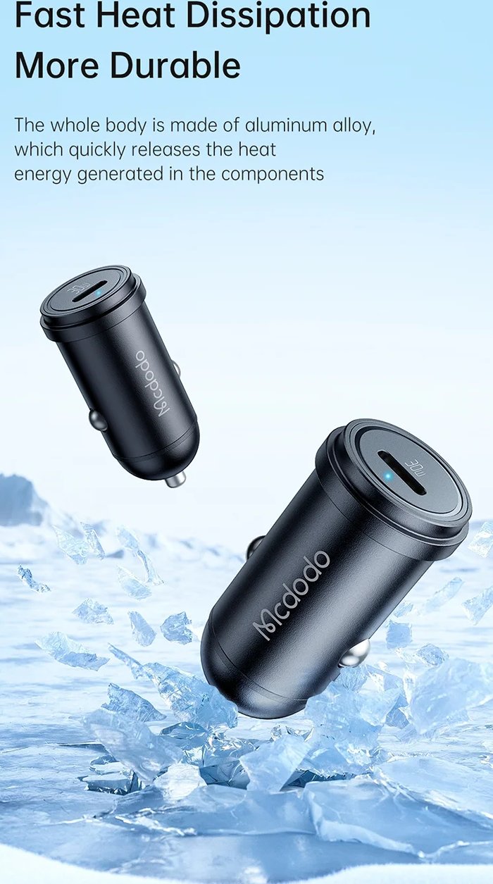 شارژر فندکی فلزی آلومینیومی