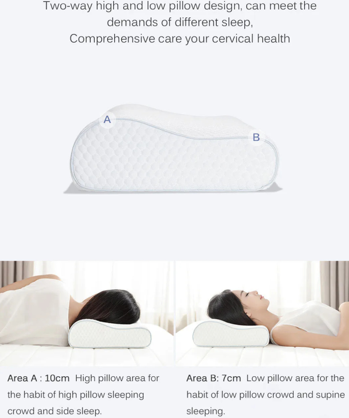 دو سطح ارتفاع بالش خواب