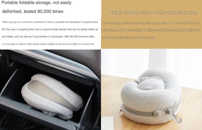 طراحی تاشو بالش گردنی مسافرتی