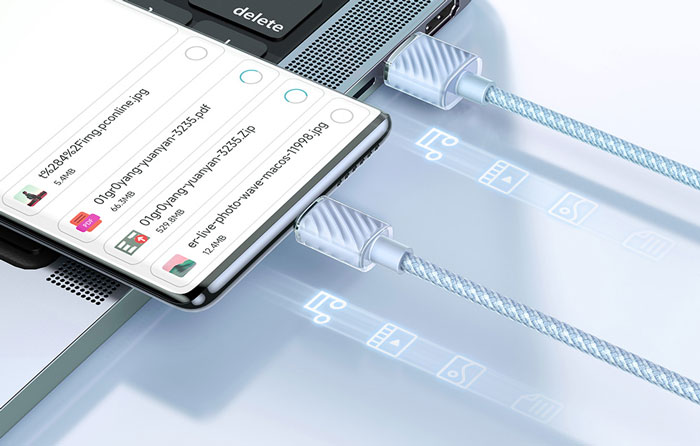 کابل تایپسی در حال انتقال اطلاعات