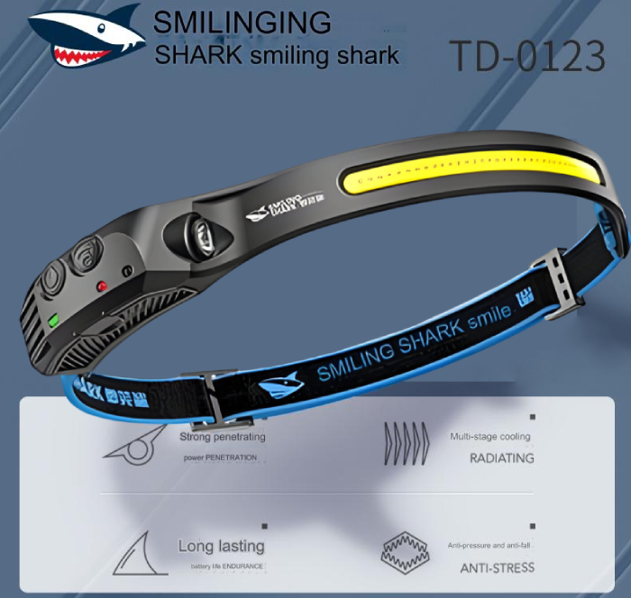 چراغ پیشانی شارژی یک نوار سفید