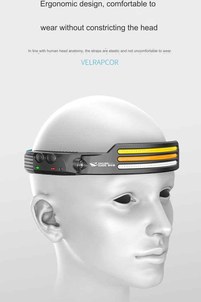 طراحی ارگونومیک هدلایت شارژی