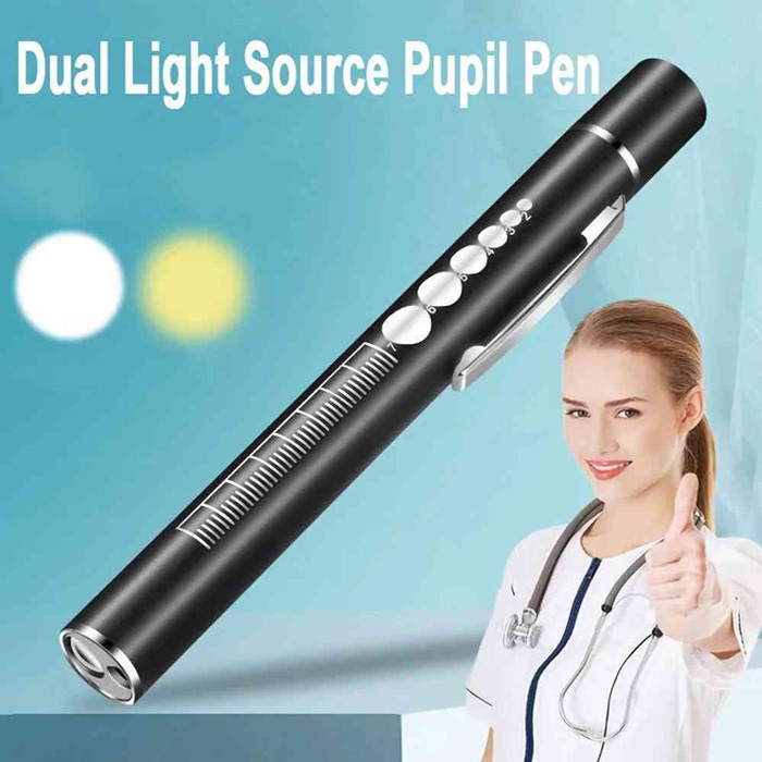 چراغ دستی با دو نوع رنگ نور