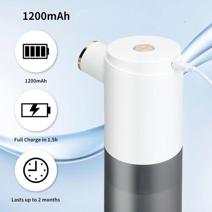 پمپ مایع دستشویی متصل به شارژر