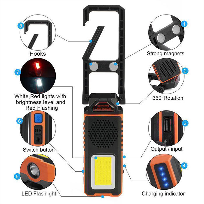  پایه مگنتی چراغ کار