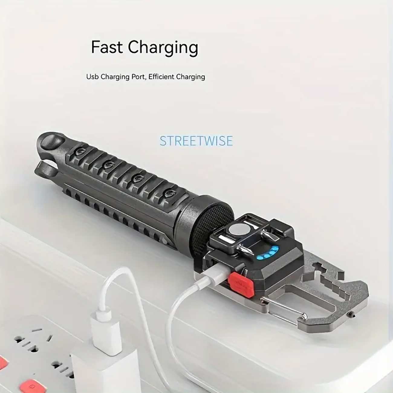 چراغ دستی در حال شارژ