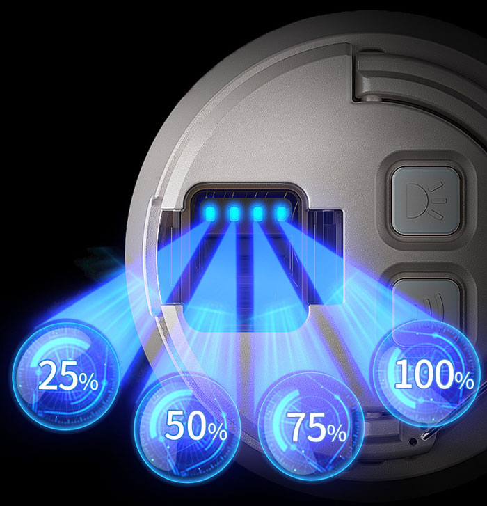 چراغ با نشانگر شارژ