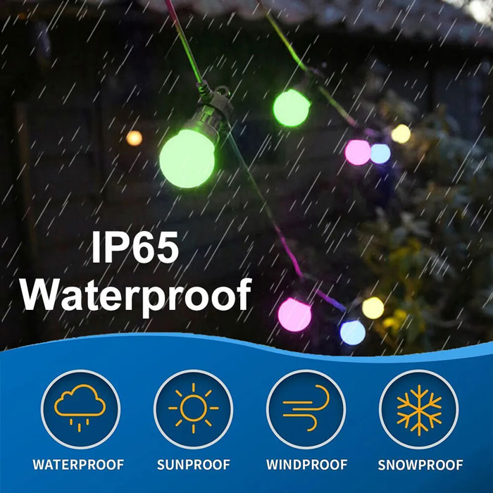 چراغ ریسه ای مقاوم در برابر آب