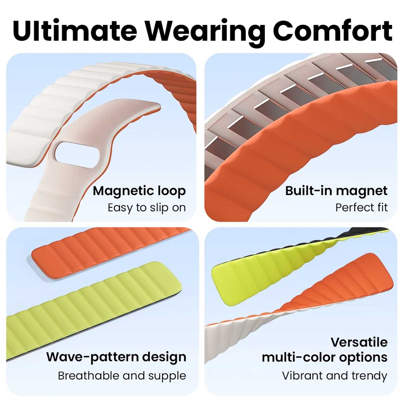 بندهای رنگی ساعت اسپرت