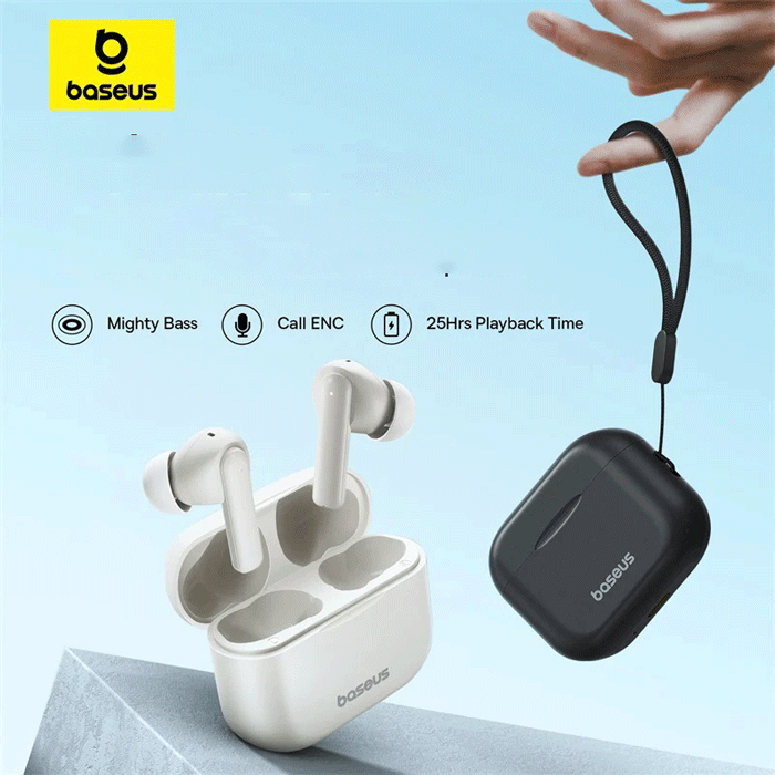 هندزفری وایرلس سفید و مشکی