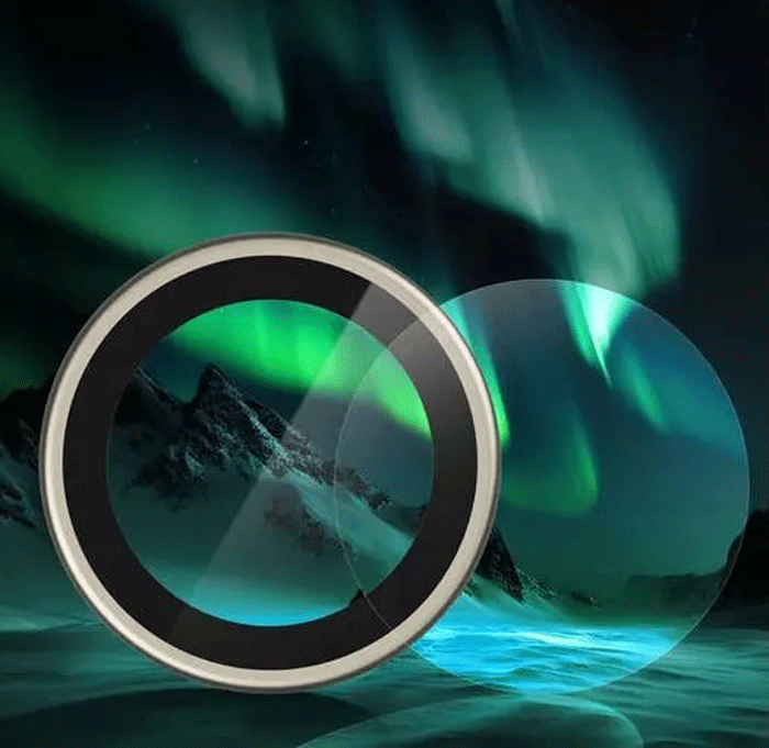 محافظ لنز دوربین آیفون نقره ای