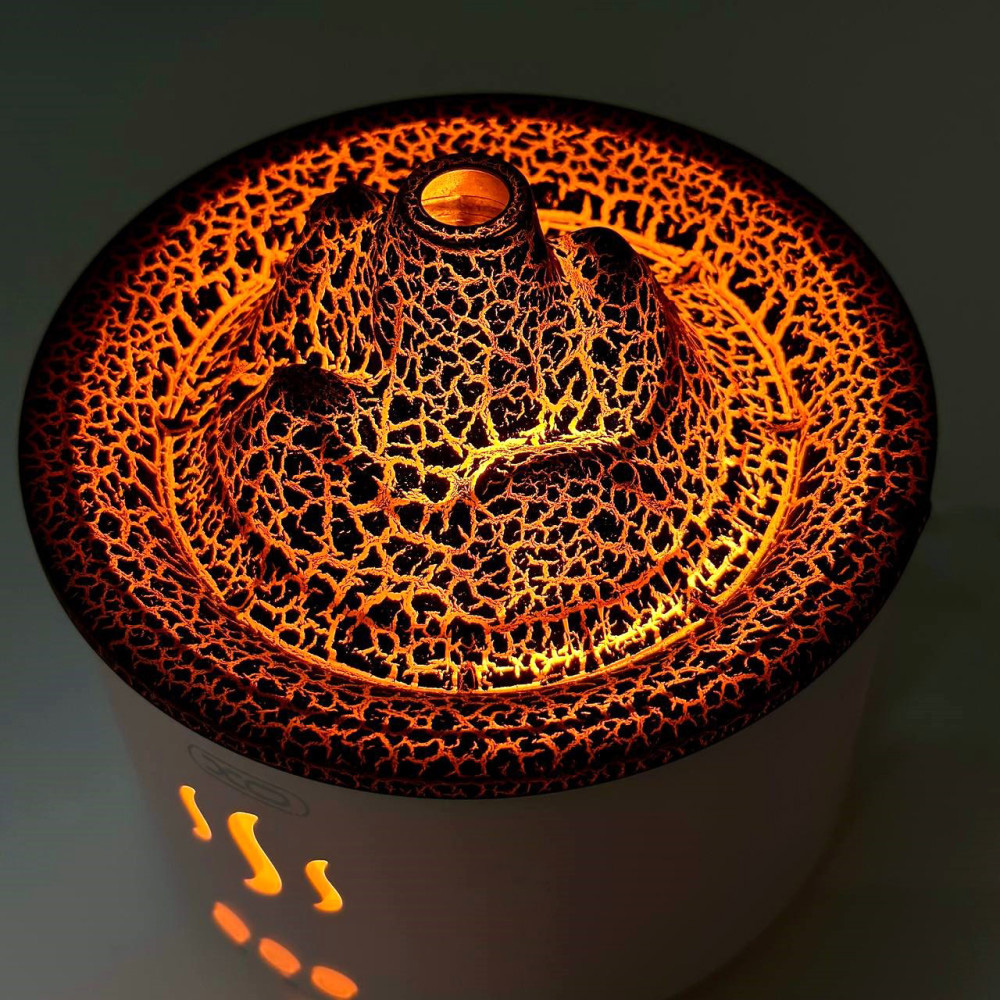 بخور سرد با نمای آتشفشان