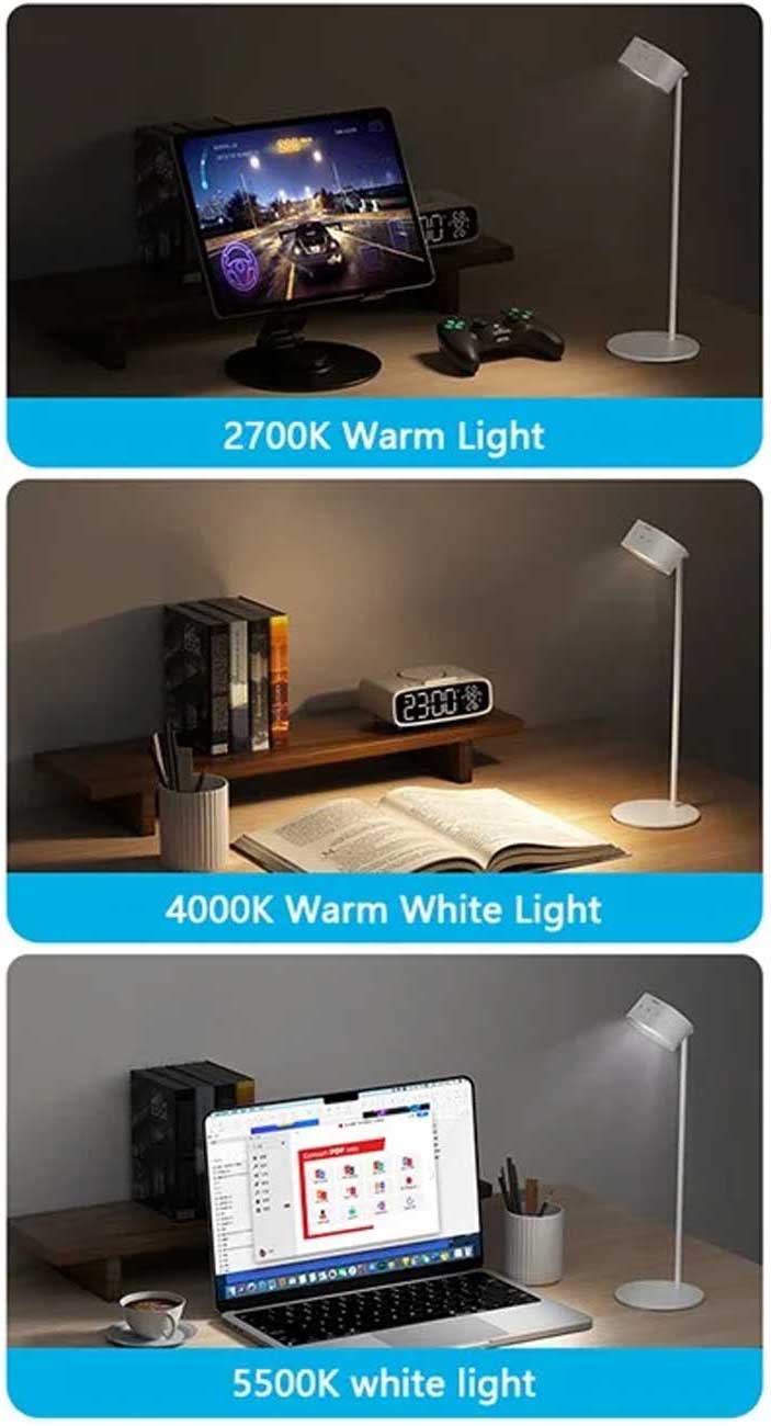 دمای رنگ چراغ ایستاده