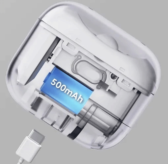 ناخنگیر در حال شارژ با کابل تایپ سی