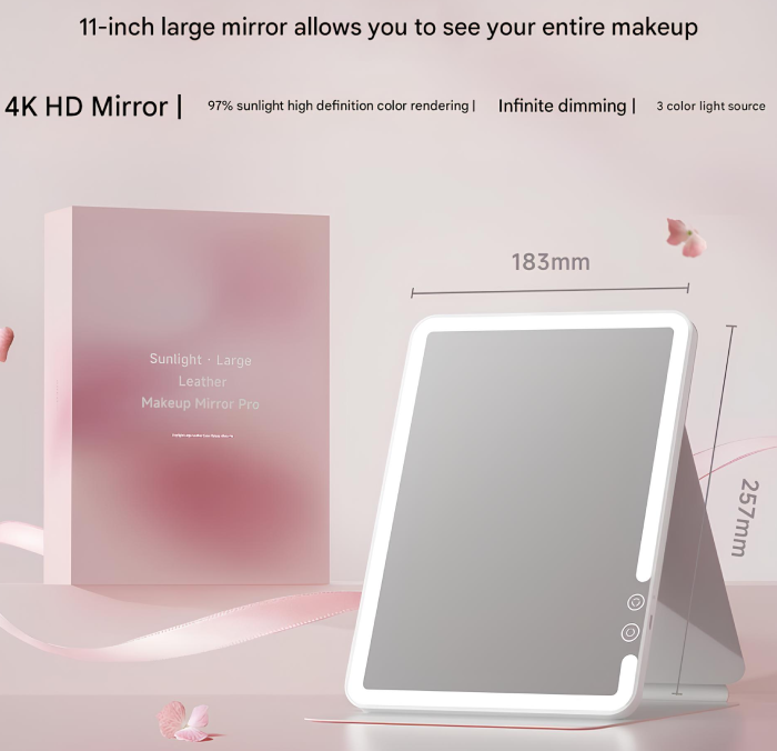 آینه میکاپ شارژی چراغ&zwnj;دار شیائومی