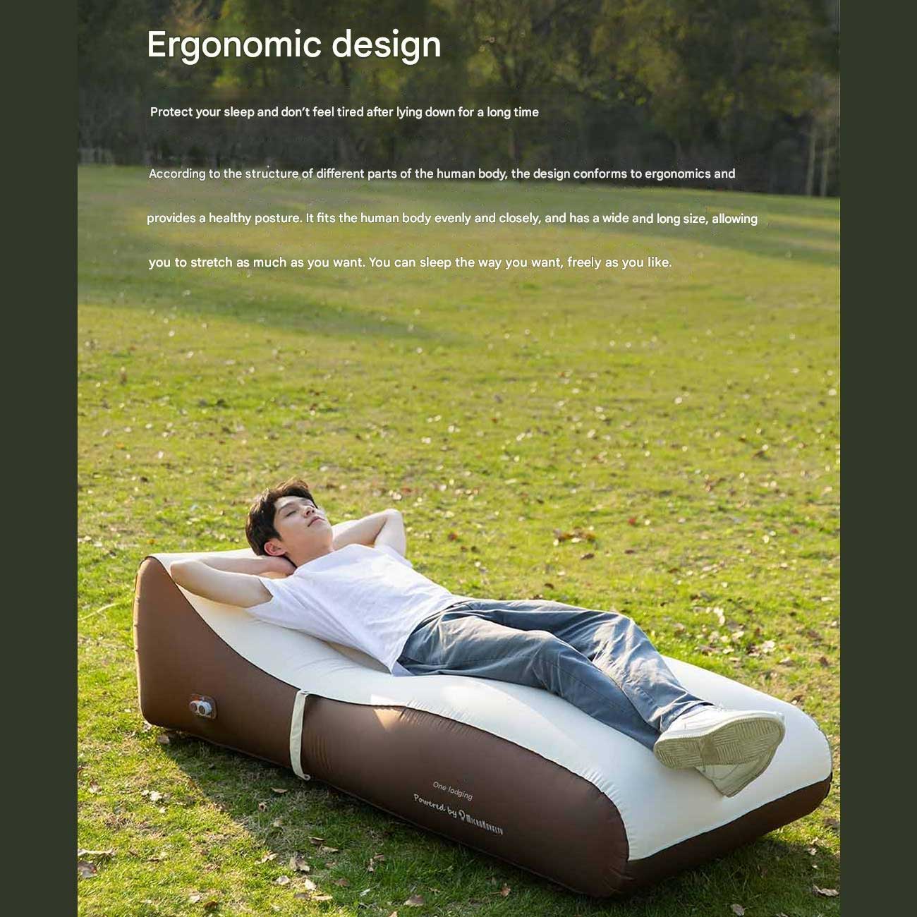 طراحی ارگونومیک تشک بادی