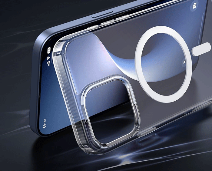 کاور شفاف کنار موبایل