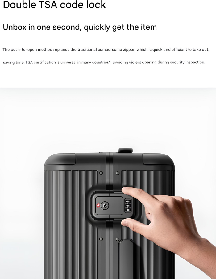 قفل دوگانه ایمن چمدان میجیا