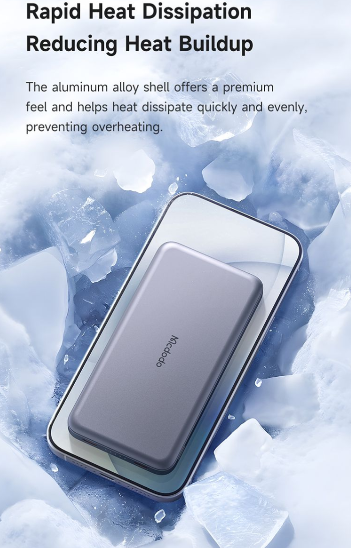  دفع حرارت پاوربانک آلومینیومی