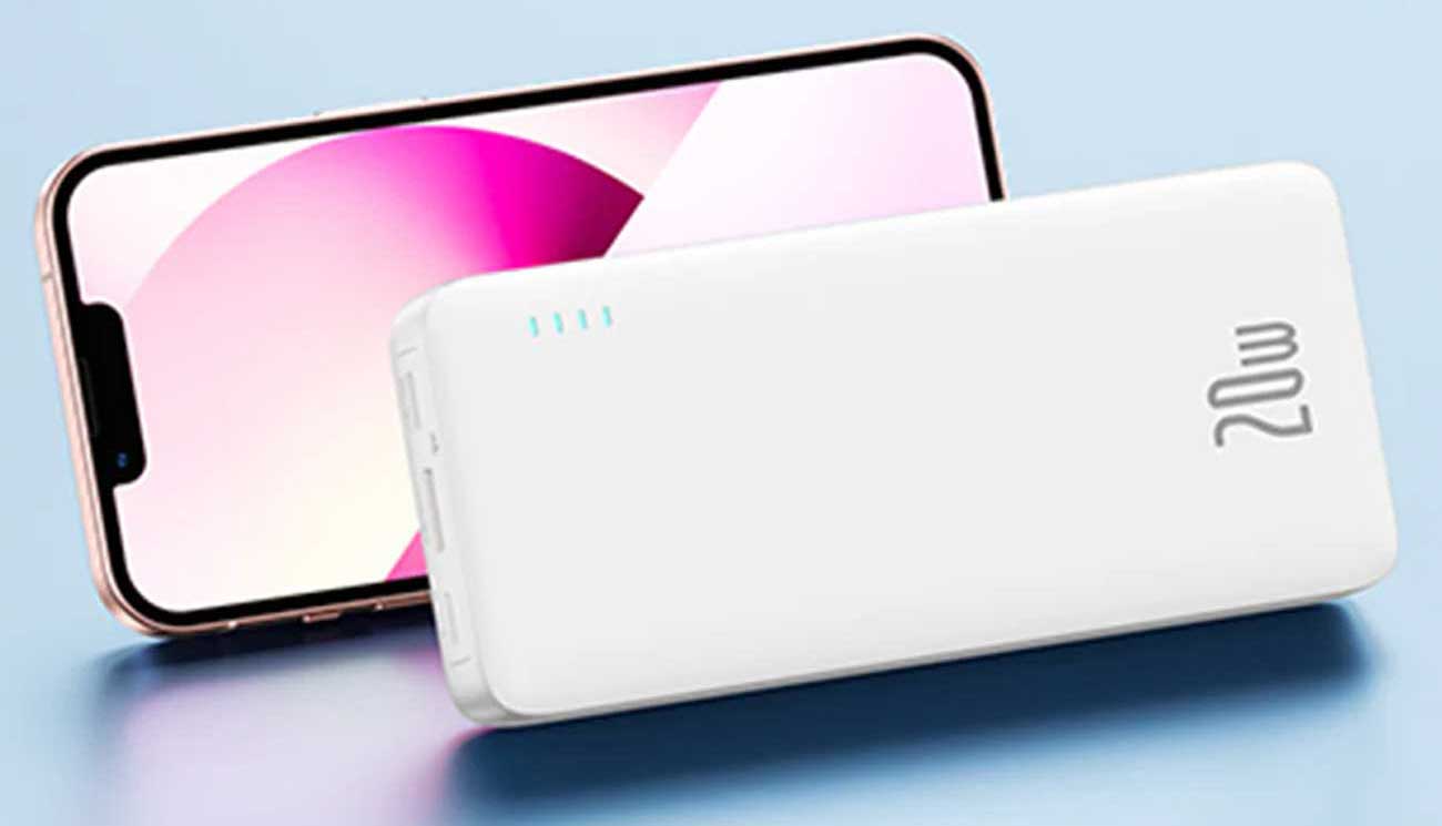 شارژر همراه آیفونی سفید