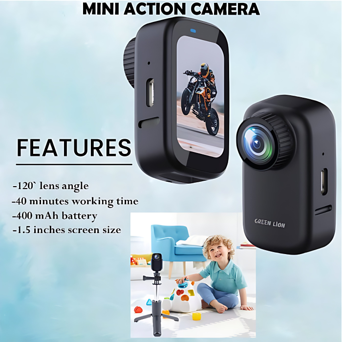 ویژگیهای برجسته مینی دوربین اکشن