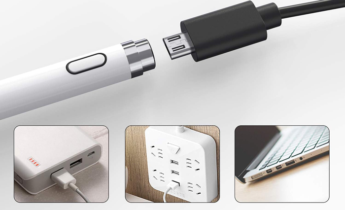 شارژ قلم با کابل میکرو یو اس بی