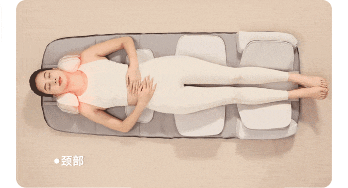 ماساژور تشکی در حالت خوابیده