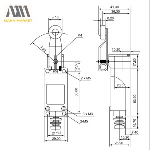 لیمیت سوییچ CNTD مدل TZ-8105
