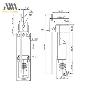 لیمیت سوییچ CNTD مدل TZ-8107