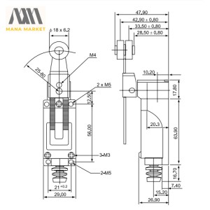 لیمیت سوییچ CNTD مدل TZ-8109 (بسته ۱۰ عددی)