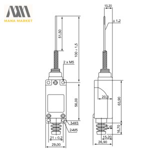 لیمیت سوییچ CNTD مدل TZ-8169
