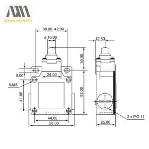 لیمیت سوییچ CNTD مدل CSA-001