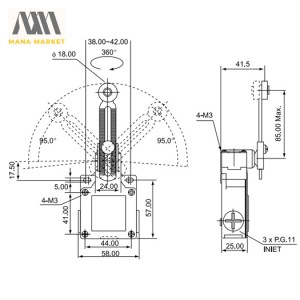 لیمیت سوییچ CNTD مدل CSA-031M