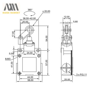 لیمیت سوییچ CNTD مدل CSA-012